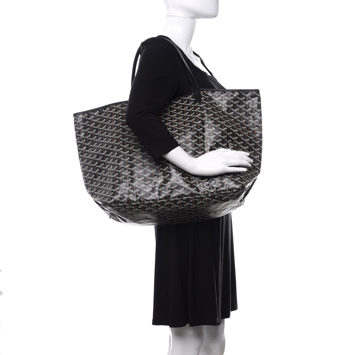 Goyard Goyardine Saint Louis GM Black 2 of 9