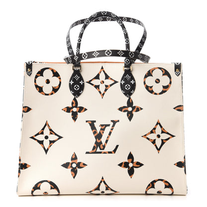 Louis Vuitton Monogram Giant Jungle Onthego GM Ivory 1 of 10