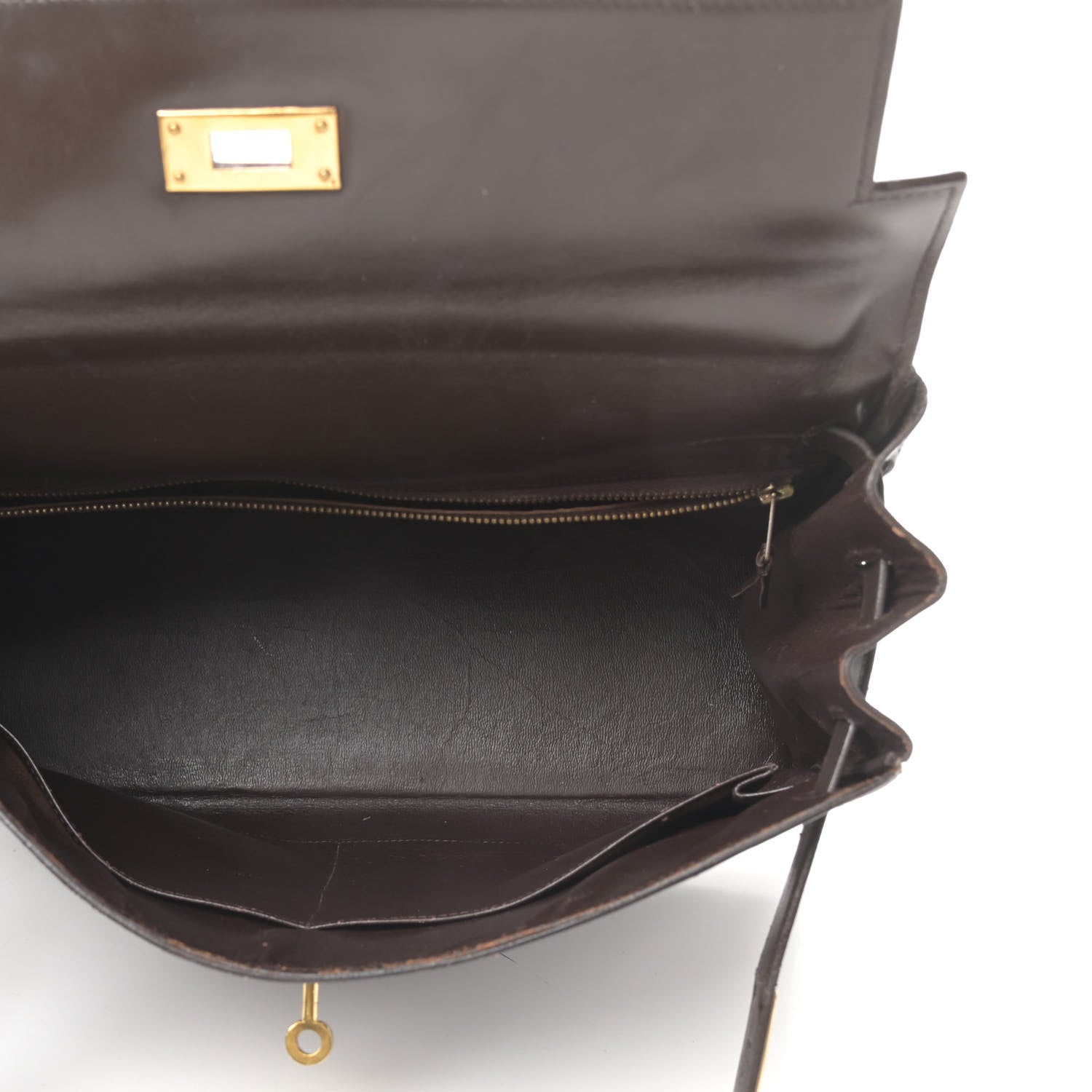 Hermes Box Kelly Retourne 32 Chocolate 5 of 21