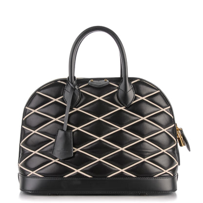 Louis Vuitton Lambskin Malletage Alma PM Black 1 of 6