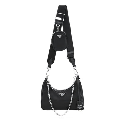 Prada Re-Nylon Saffiano Re-Edition 2005 Shoulder Bag Black 1 of 13