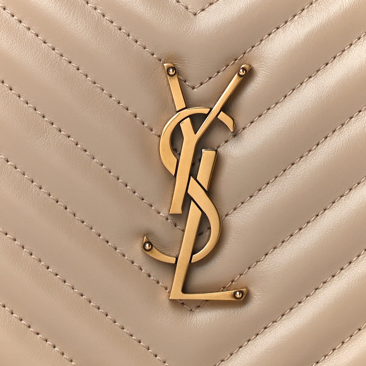Calfskin Matelasse Monogram Lou Camera Bag Dark Latte