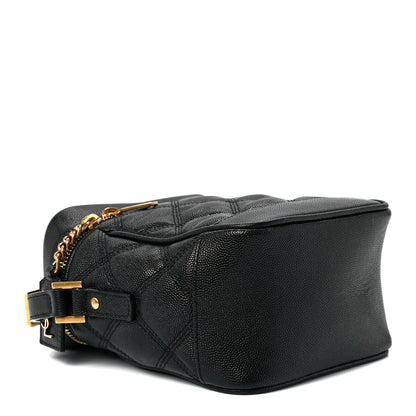 Saint Laurent Grain de Poudre Quilted 80's Vanity Bag Black 4 of 11