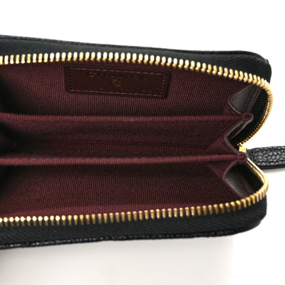 Chanel Caviar Quilted Zip Coin Purse Black 5 of 7
