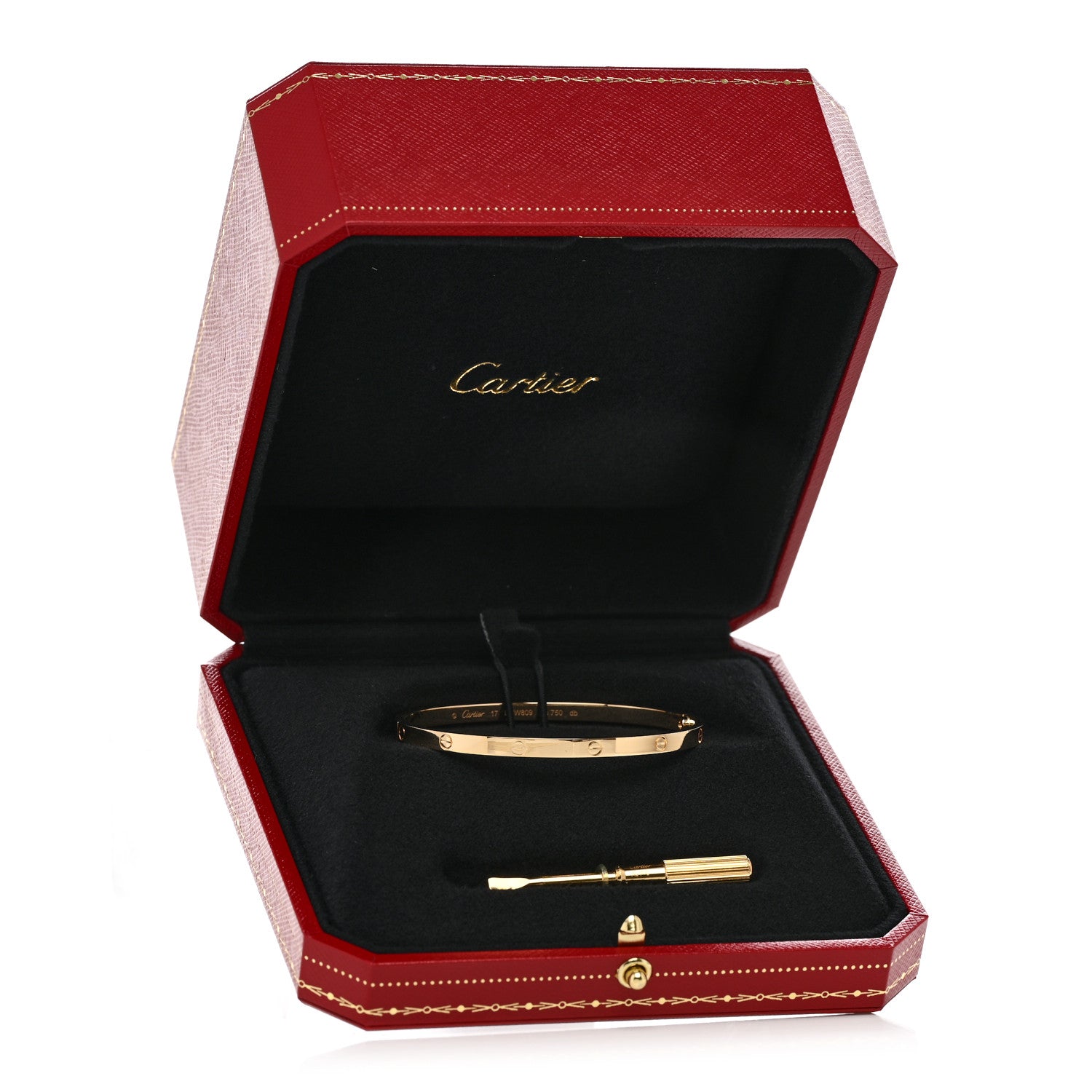 Cartier 18K Yellow Gold Small LOVE Bracelet 17 8 of 8
