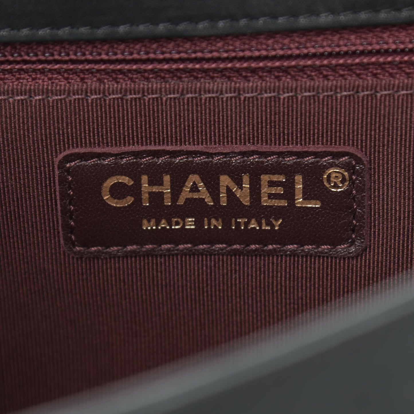 Iridescent Calfskin Jumbo Happy Stitch Flap Black