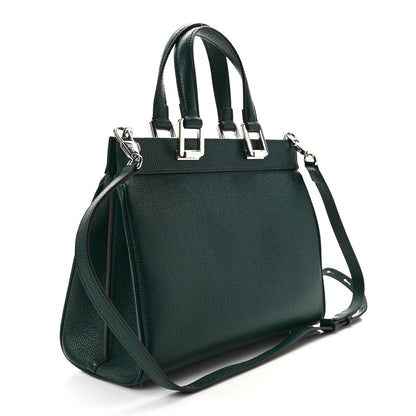 Gucci Grainy Calfskin Small Zumi Top Handle Bag Vintage Green 3 of 10