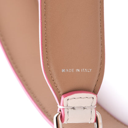 Fendi Vitello Dolce Plexiglass Bi-Color Studded Strap You White Ice Cuoio Multicolor 3 of 5