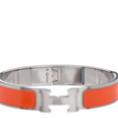 Hermes Enamel Narrow Clic Clac H Bracelet PM Orange 3 of 3