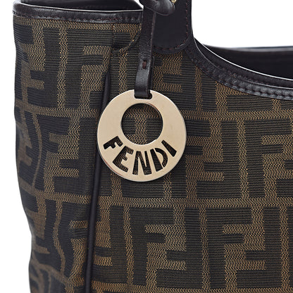 Fendi Zucca Small Chef Shopping Tote Tobacco Moro 14 of 14