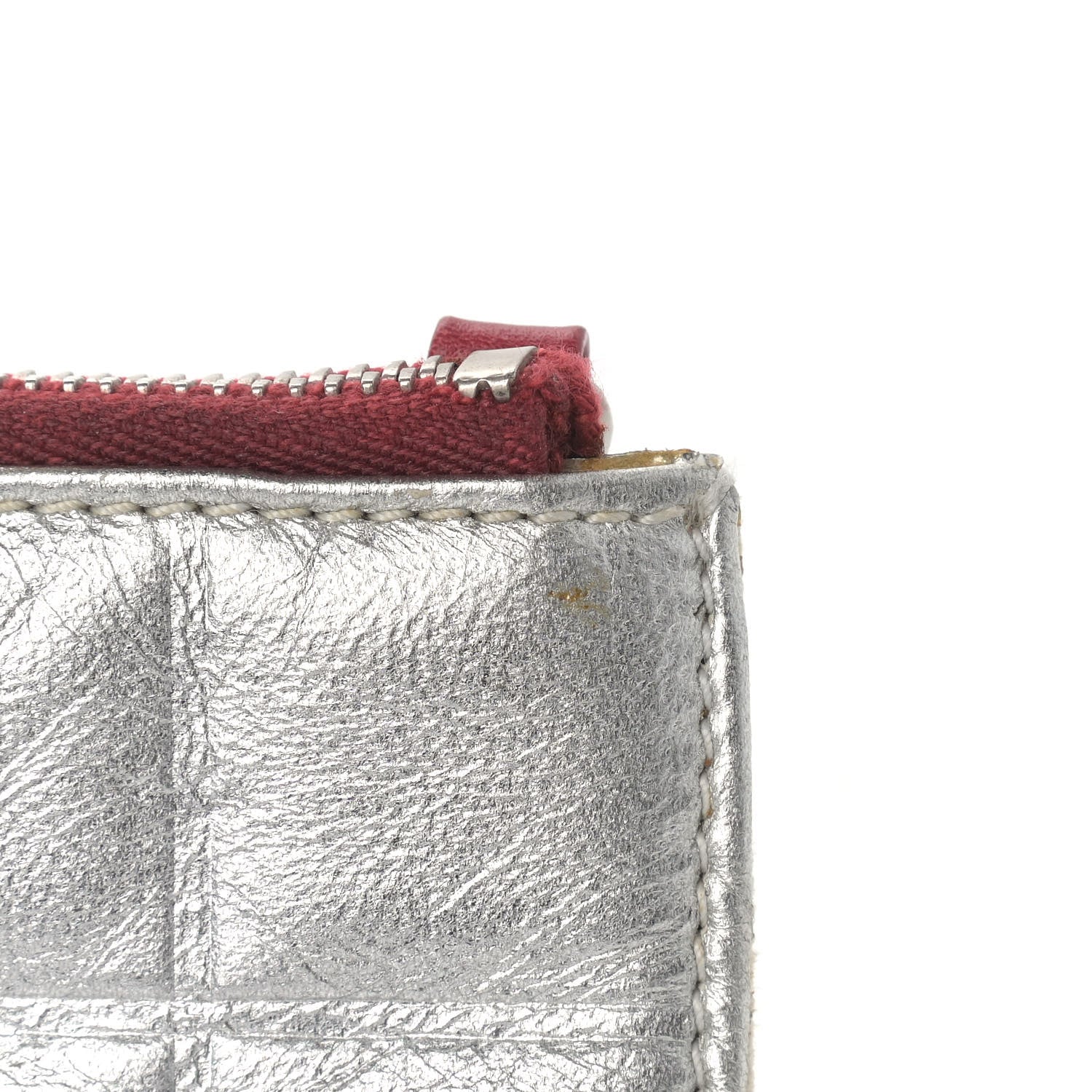 Chanel Canvas Metallic Lambskin Quilted Flag CC Pochette White 13 of 13