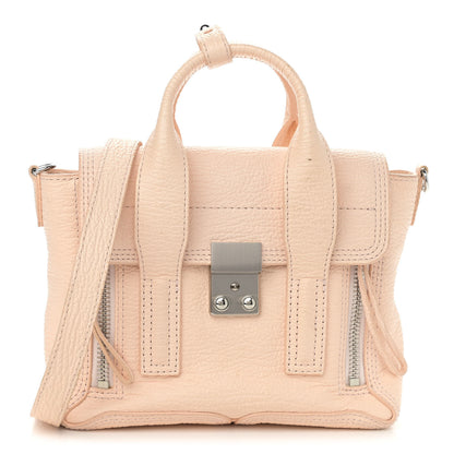 3.1 Phillip Lim Textured Calfskin Mini Pashli Satchel White Peach 1 of 12