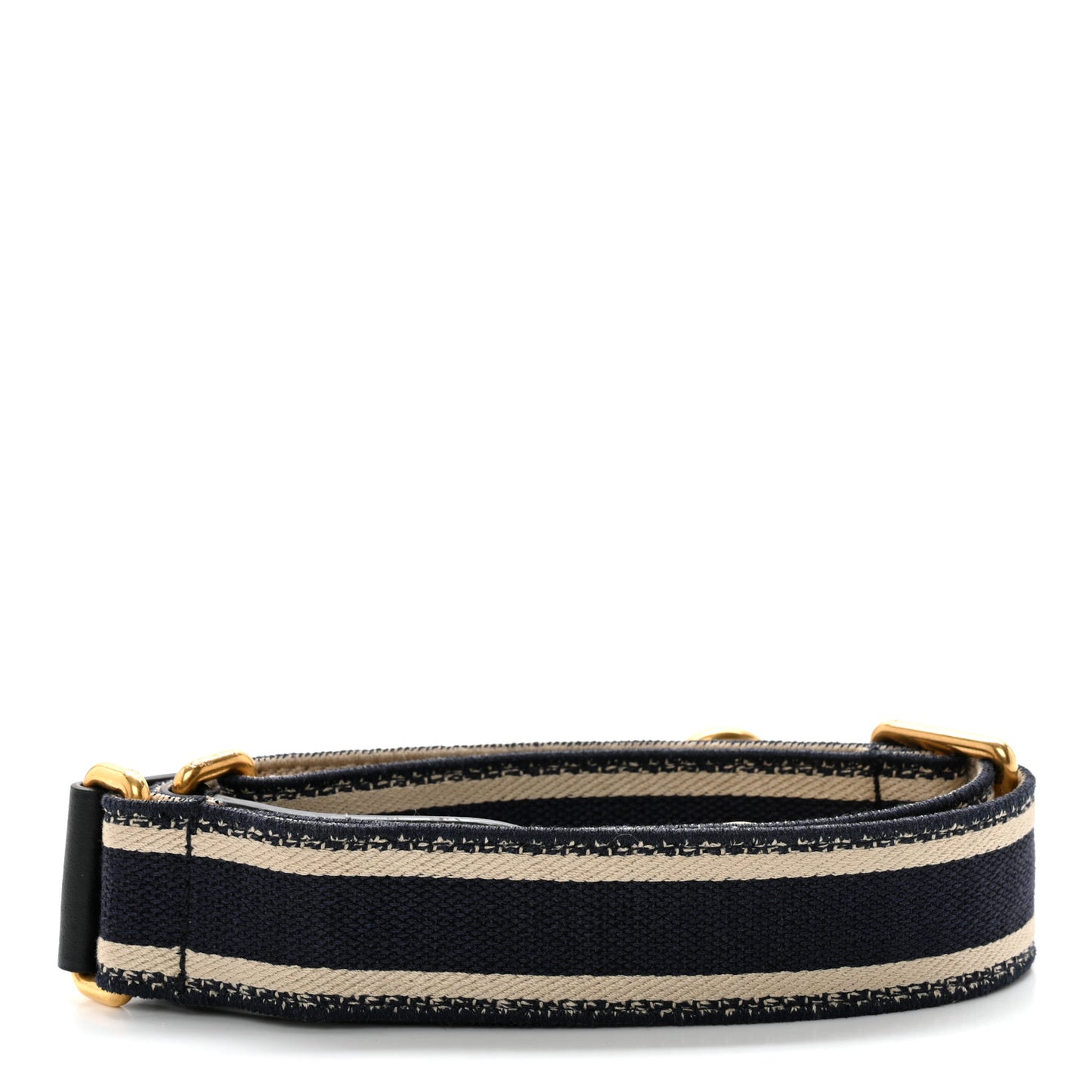 Canvas Embroidered Shoulder Strap Blue