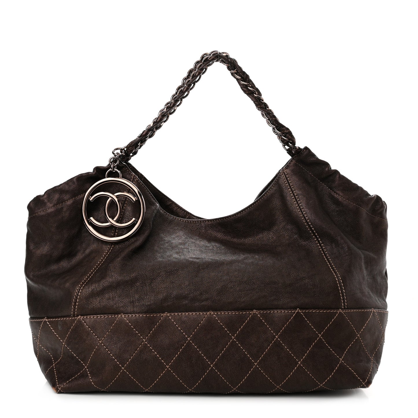 Metallic Calfskin Baby Coco Cabas Bronze