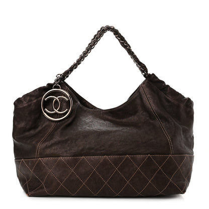 Chanel Metallic Calfskin Baby Coco Cabas Bronze 3 of 11