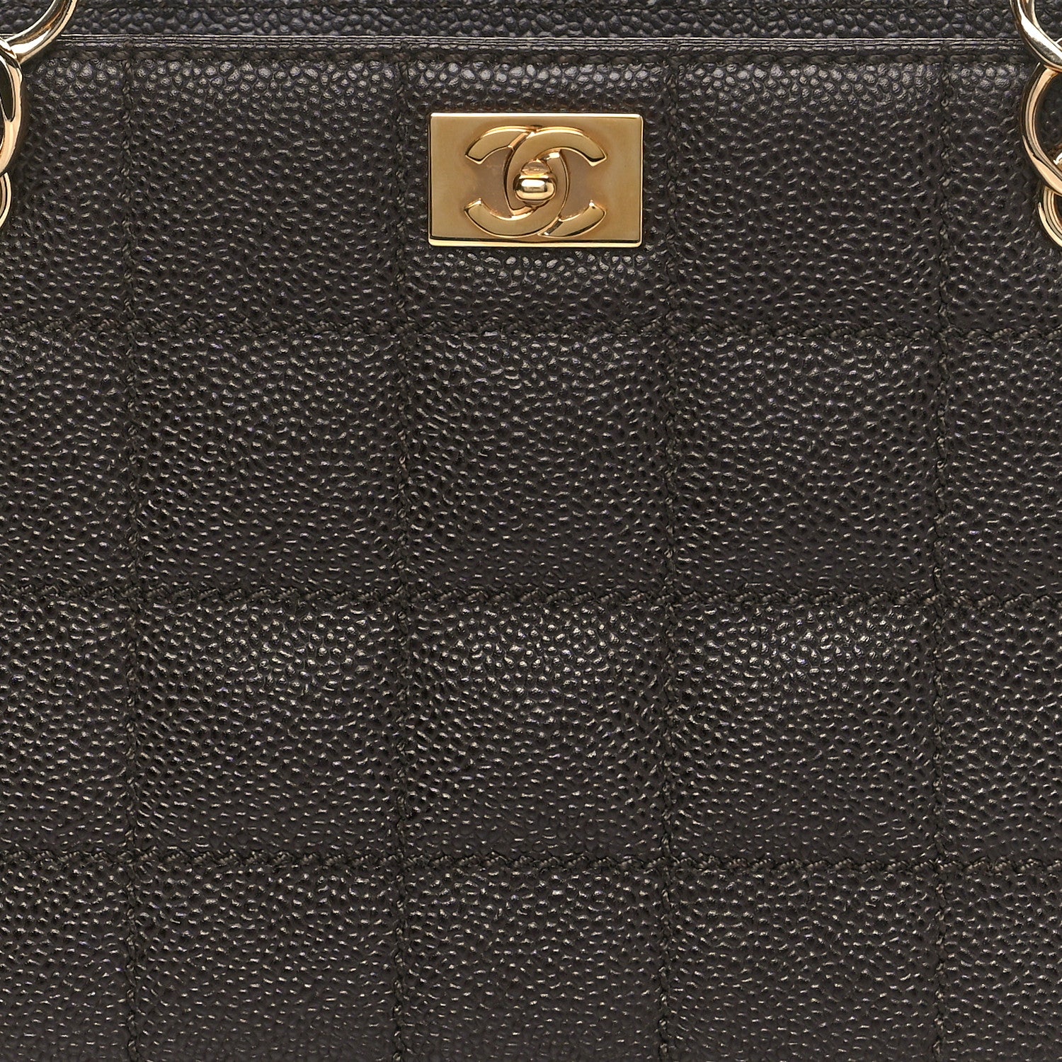 Chanel Caviar Chocolate Bar Quilted Shoulder Bag Dark Brown 6 of 8