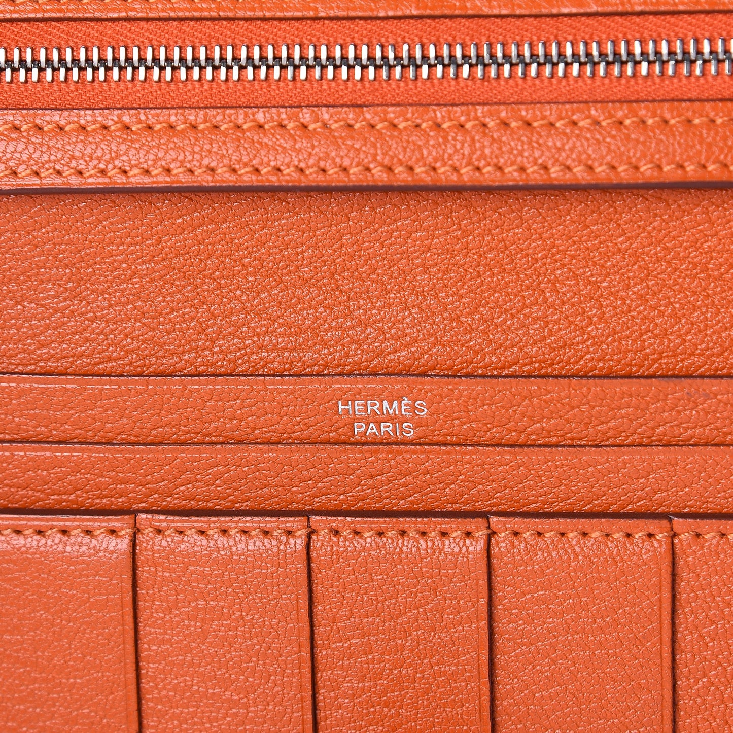 Chevre Mysore Bearn Gusset Wallet Feu
