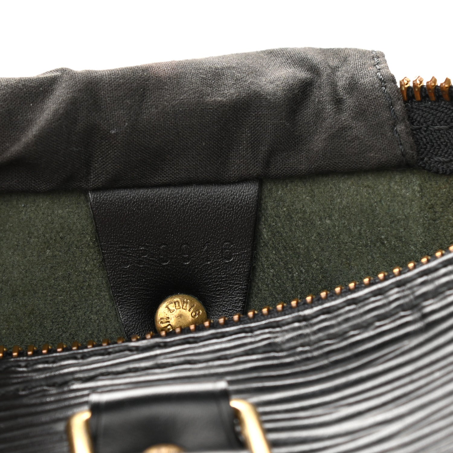 Louis Vuitton Epi Speedy 25 Black 6 of 9