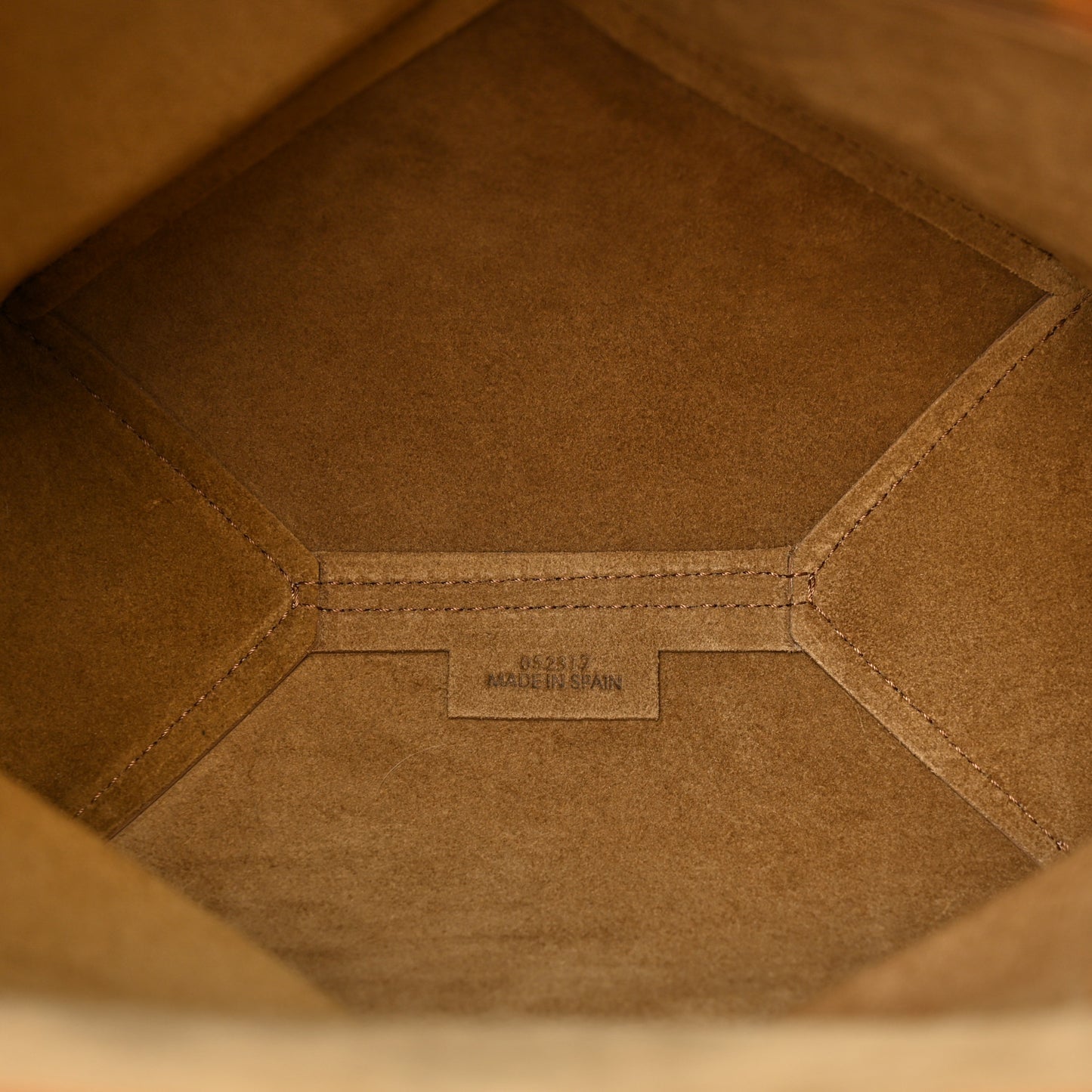 Shiny Calfskin Mini Puzzle Fold Tote Warm Desert