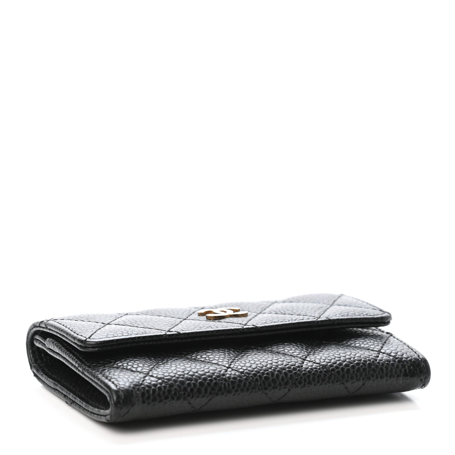 Chanel Caviar Quilted Flap Card Holder Black 3 of 4