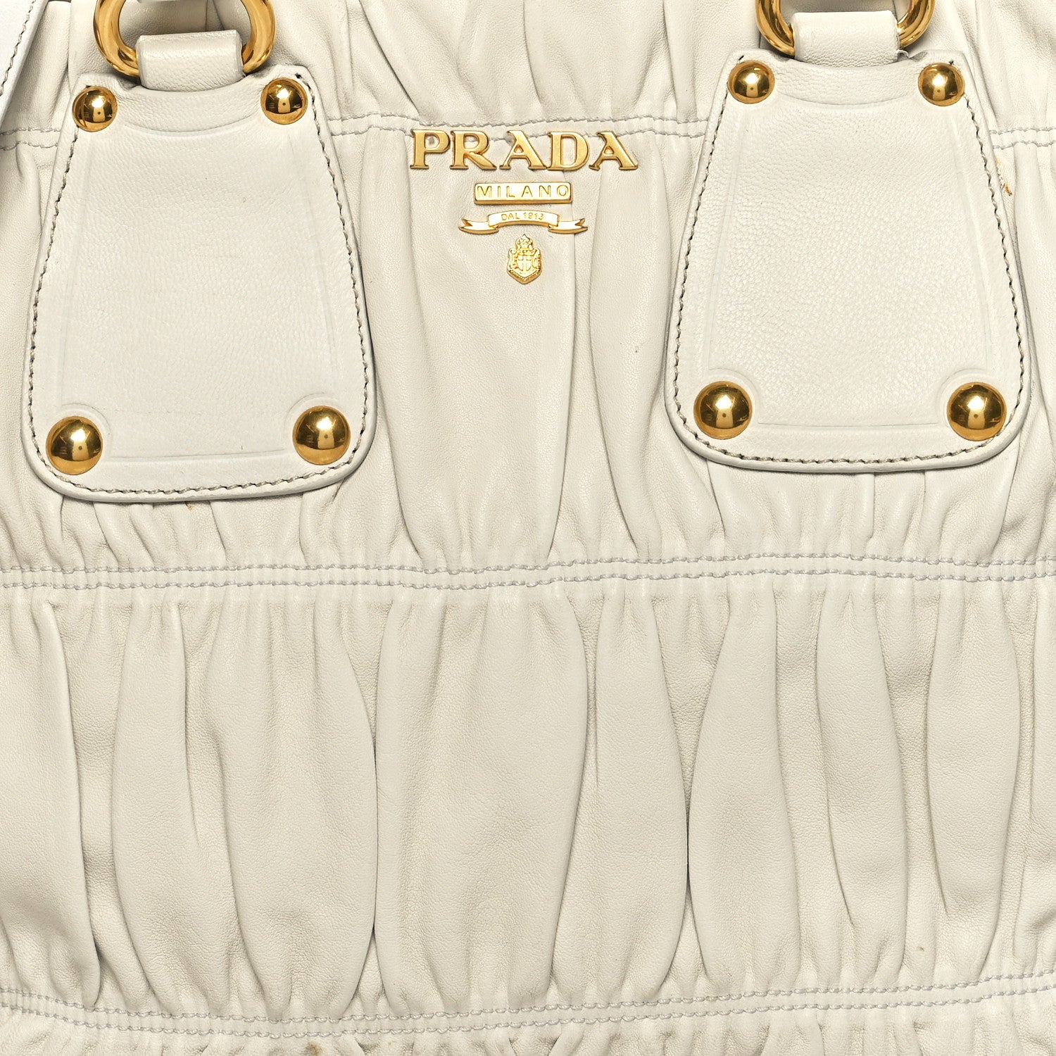 Prada Nappa Gaufre Tote White 7 of 14