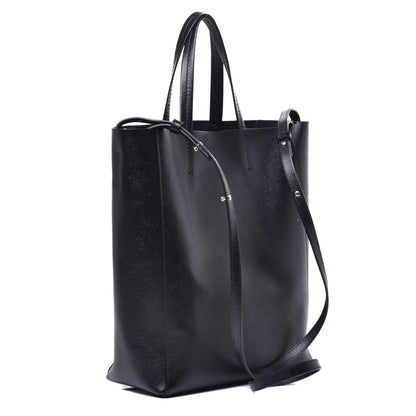 Celine Grained Calfskin Small Vertical Cabas Black 3 of 8