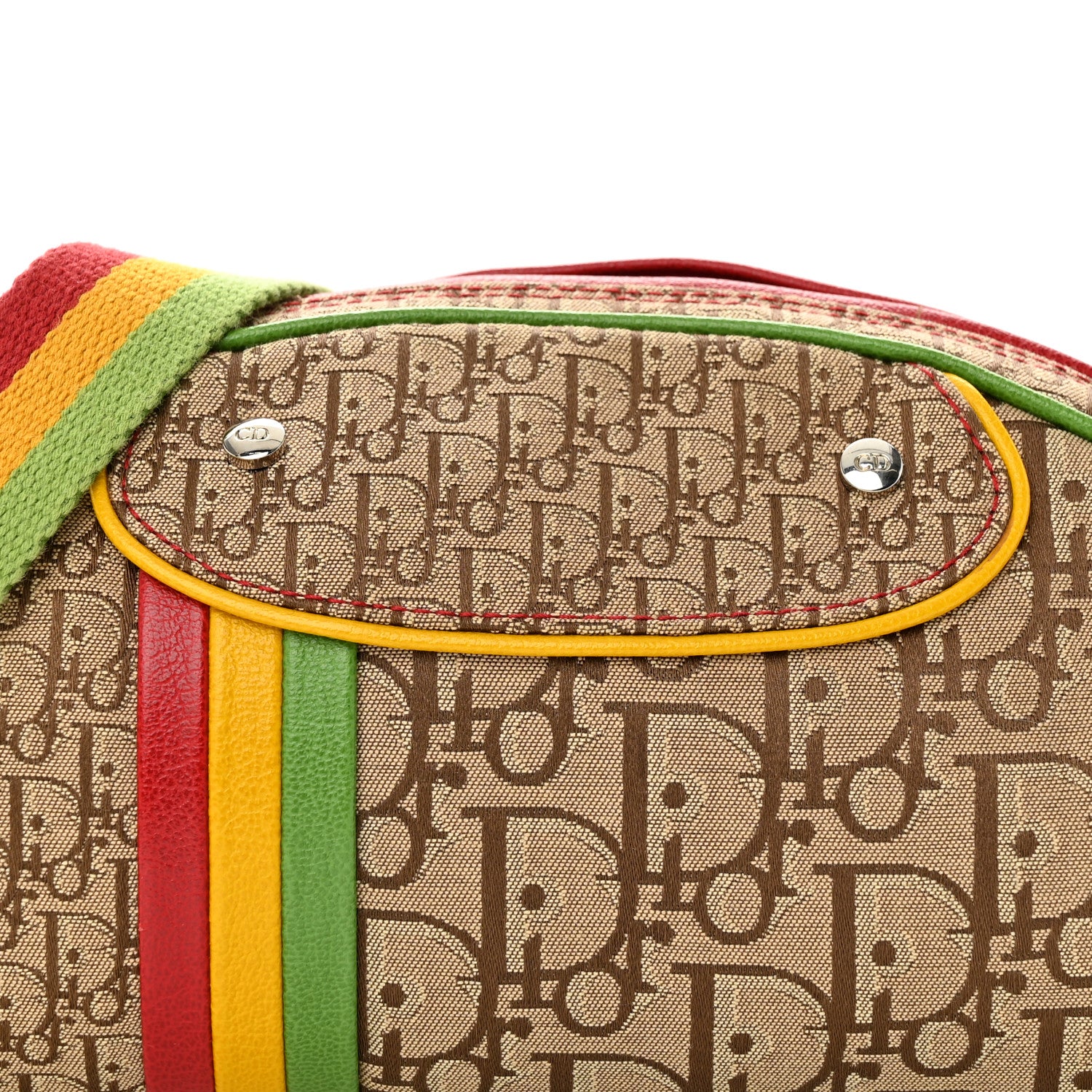 Christian Dior Monogram Rasta Shoulder Bag Beige 8 of 13