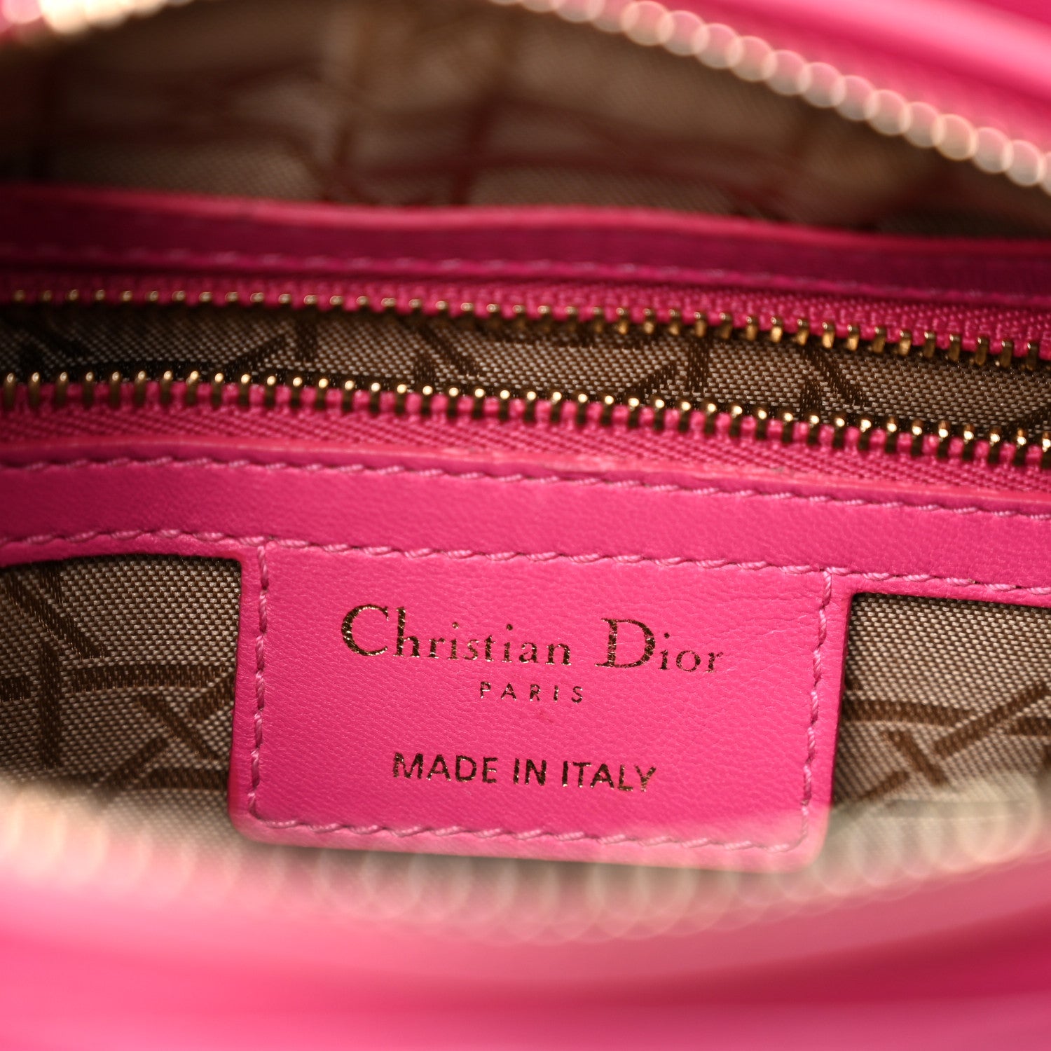 Christian Dior Lambskin Cannage Medium Lady Dior Pink 6 of 13