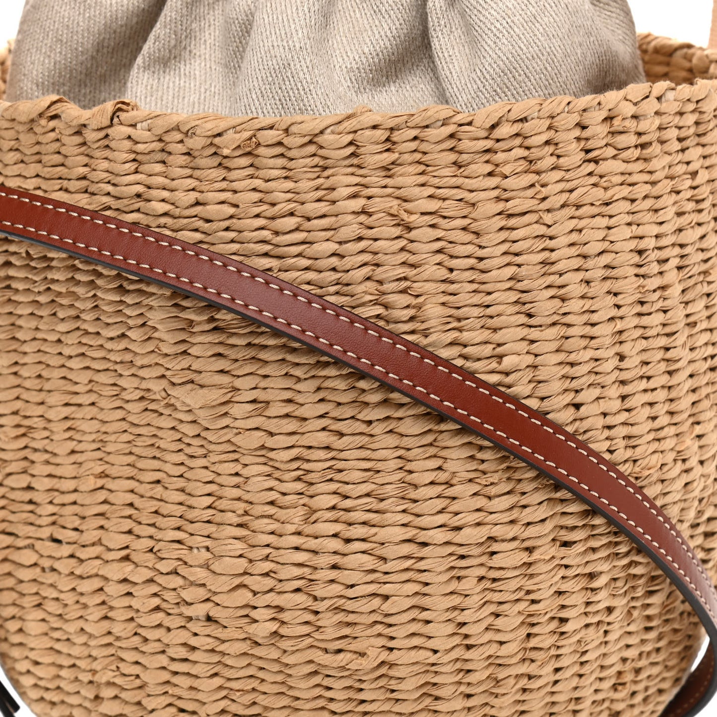 Natural Woven Fiber Small Woody Basket
