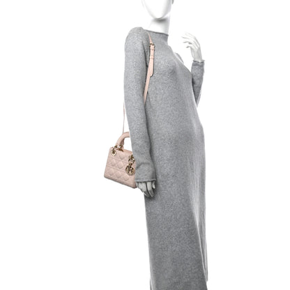 Christian Dior Lambskin Cannage Mini Lady Dior Aesthetic Beige 2 of 14