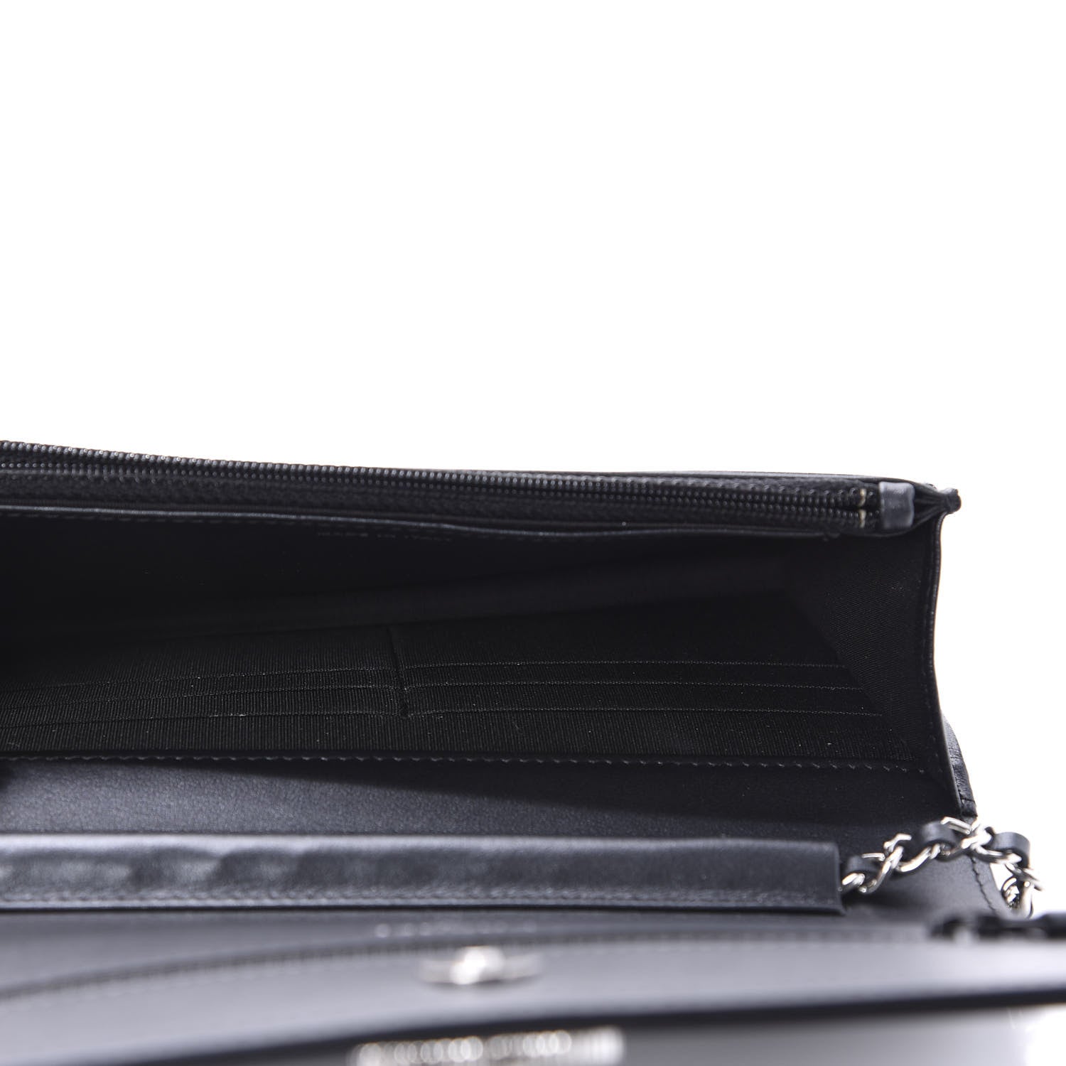 Chanel Caviar Quilted Vintage Mademoiselle Wallet On Chain WOC Black 5 of 12