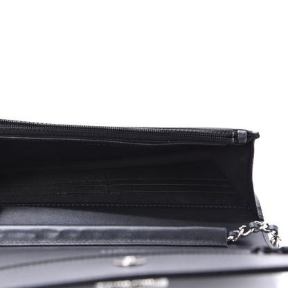 Chanel Caviar Quilted Vintage Mademoiselle Wallet On Chain WOC Black 5 of 12