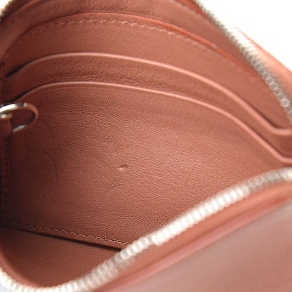 Celine Lambskin Bi-Color Solo Coin Card Case Terracotta Navy 9 of 11
