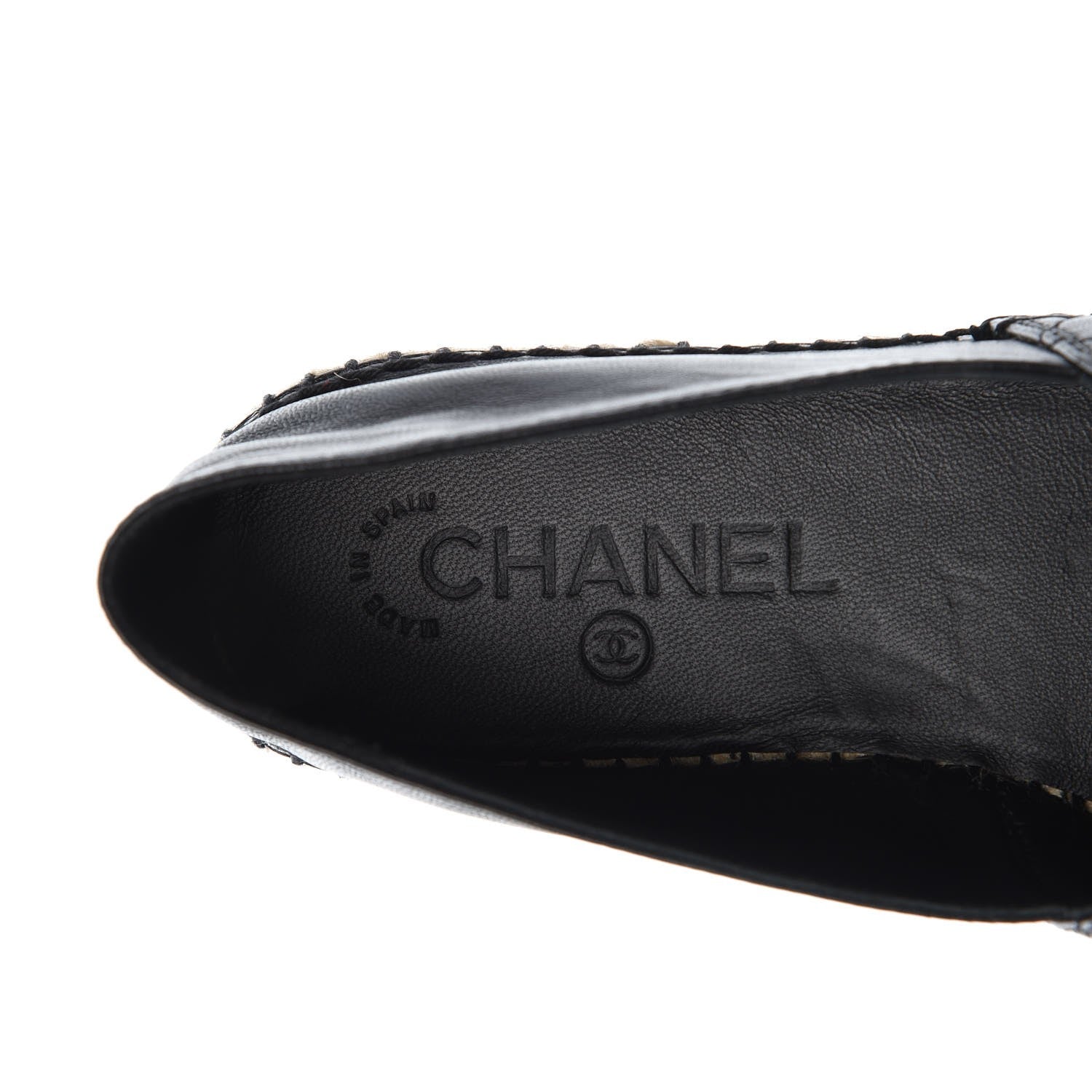 Chanel Lambskin Quilted CC Espadrilles 36 Navy 8 of 10