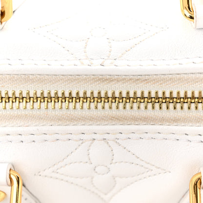 Louis Vuitton Calfskin Bubblegram Papillon BB Snow White 10 of 10
