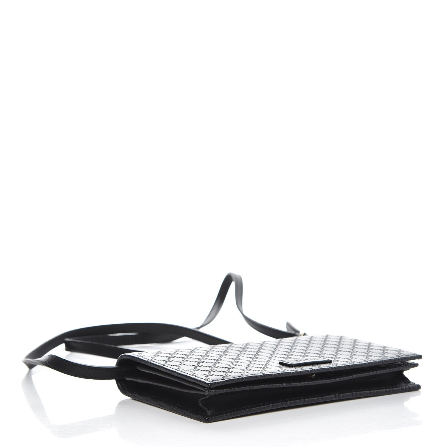 Gucci Microguccissima Crossbody Wallet Black 4 of 7