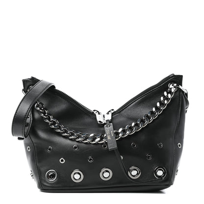 Jimmy Choo Nappa Grommet Mini Raven Hobo Black 1 of 9