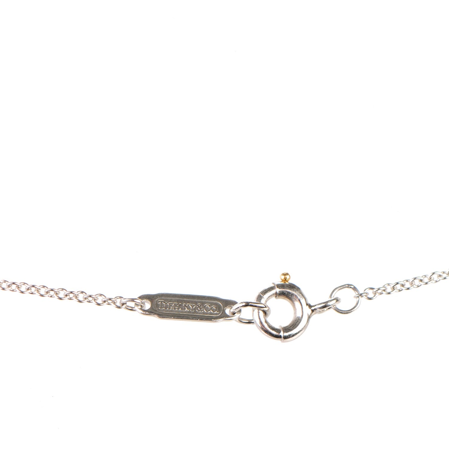 Tiffany Platinum Diamond .17ct Solitaire Pendant Necklace 3 of 4