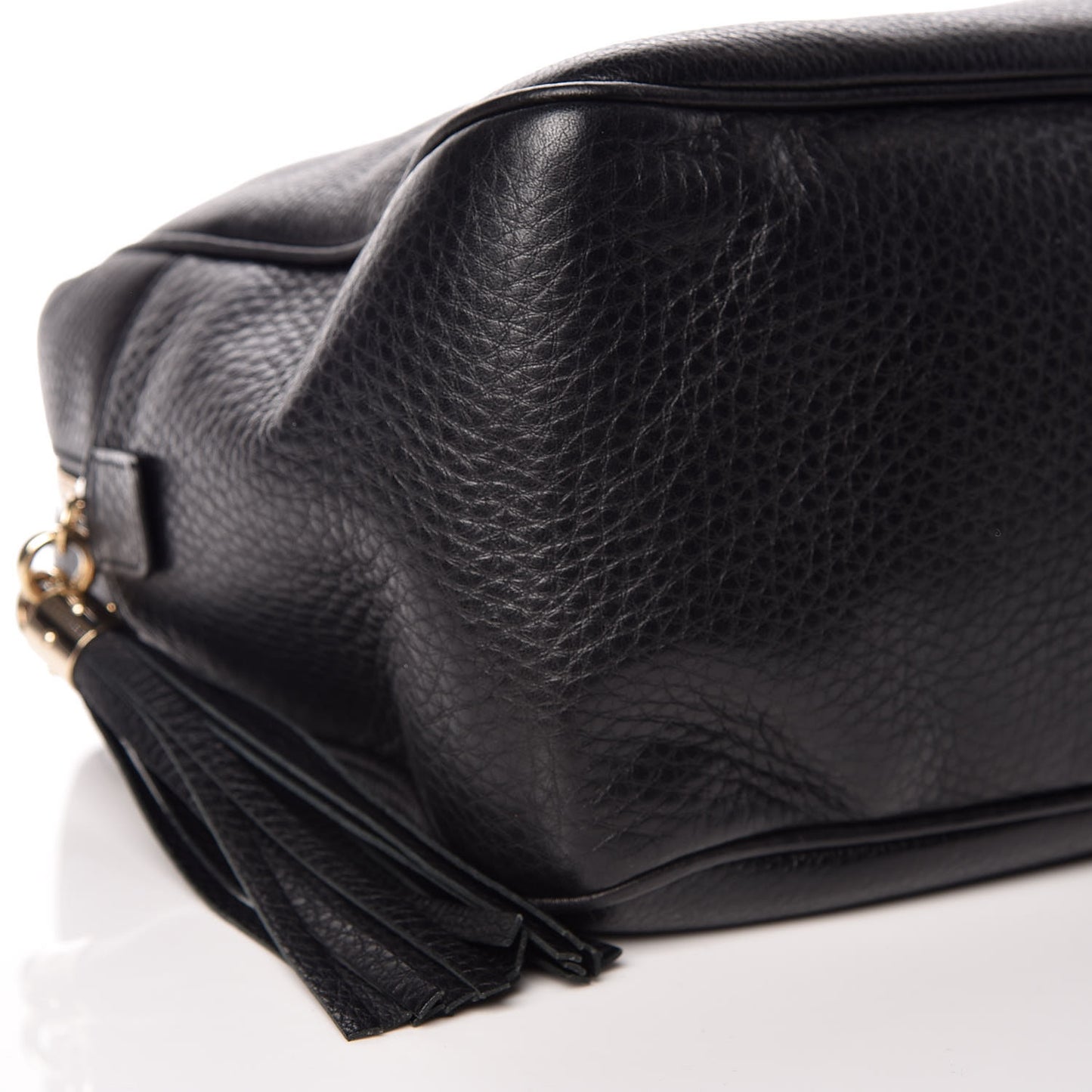 Pebbled Calfskin Medium Soho Bowler Black