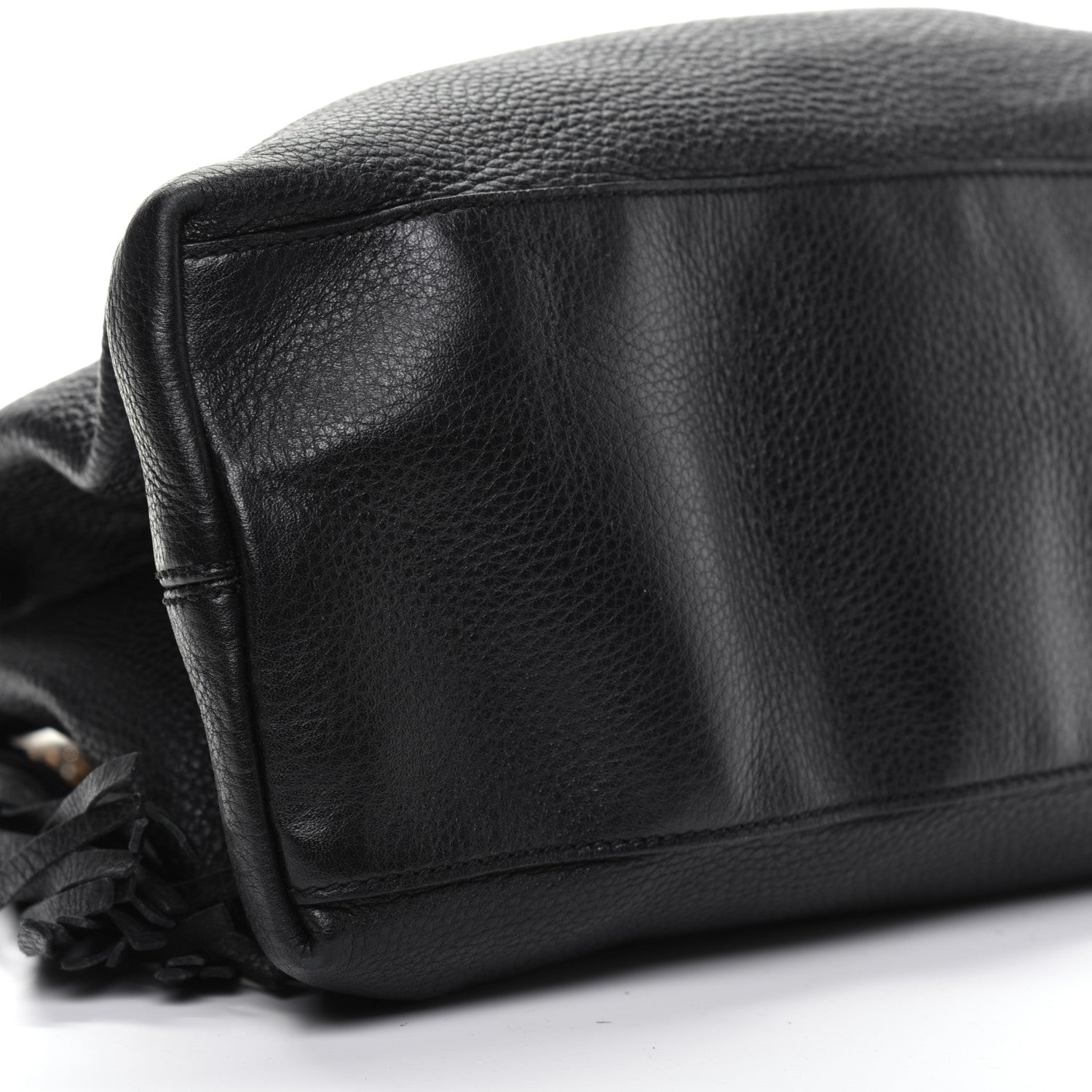 Gucci Pebbled Calfskin Medium Soho Chain Shoulder Bag Black 6 of 18