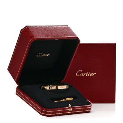 Cartier 18K Yellow Gold LOVE Bracelet 17 9 of 9