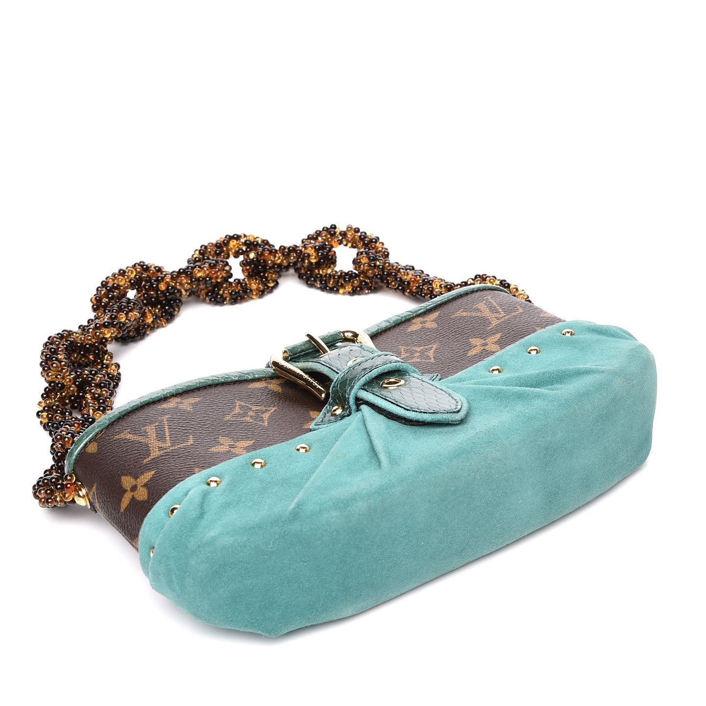 Monogram Python Suede Les Extraordinaires Draped Pochette