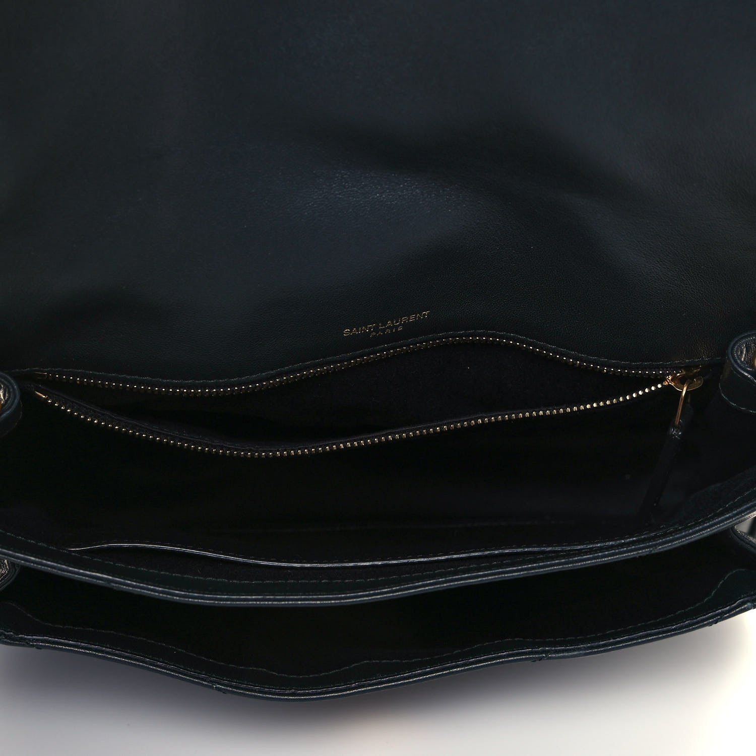 Saint Laurent Lambskin Matelasse Monogram Medium Niki Chain Satchel Dark Green 4 of 7