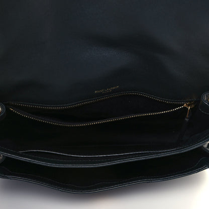 Saint Laurent Lambskin Matelasse Monogram Medium Niki Chain Satchel Dark Green 4 of 7