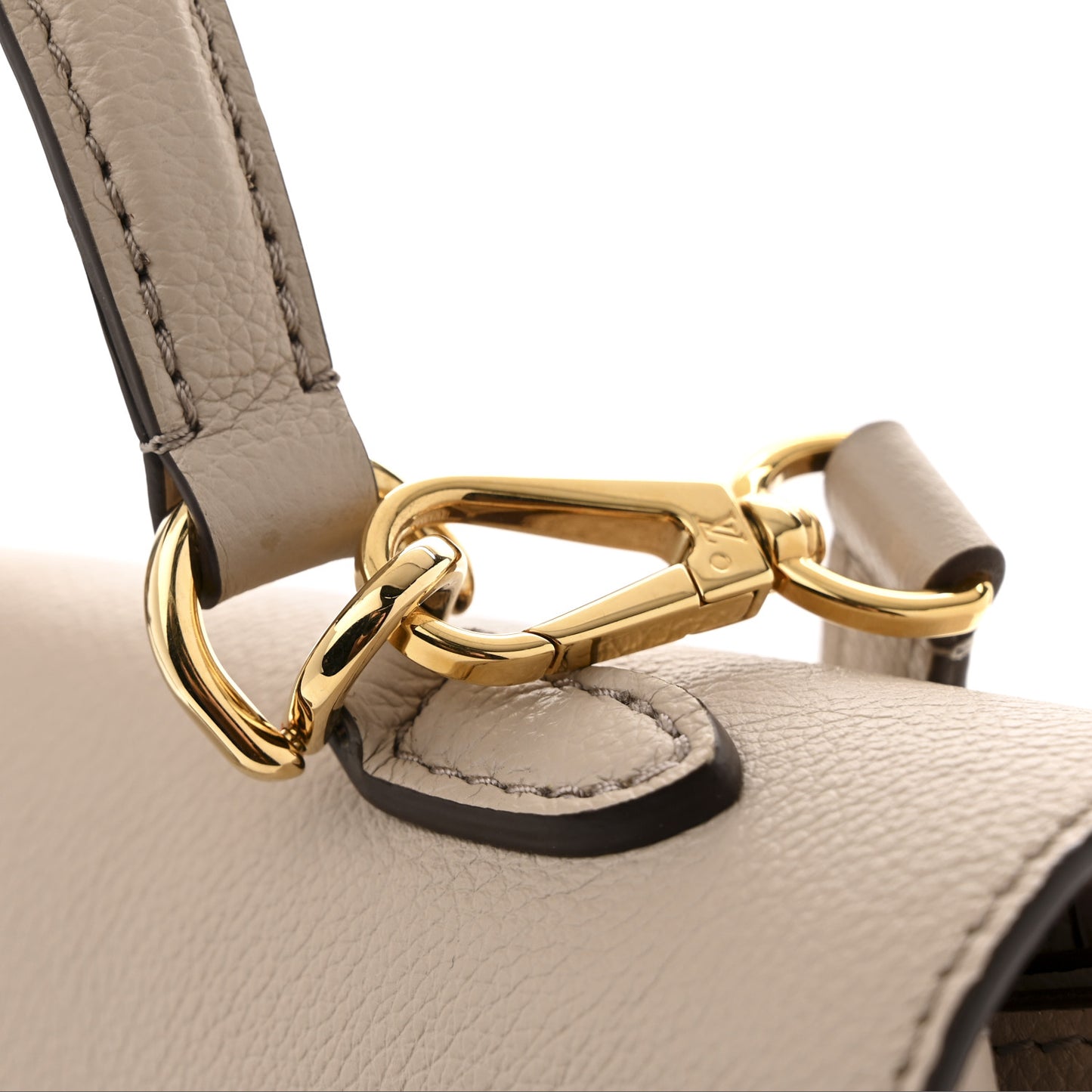 Soft Calfskin Lockme Ever MM Greige