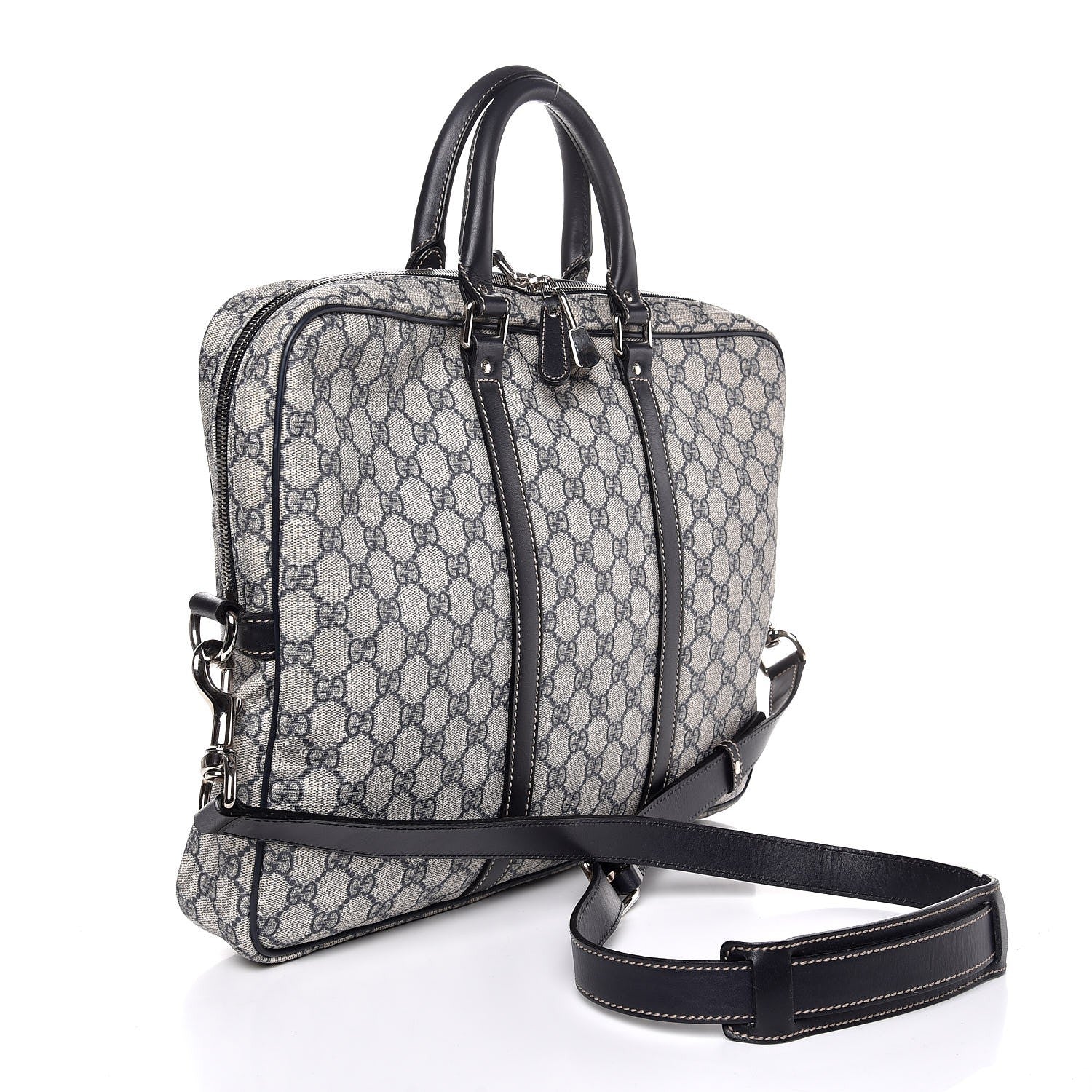Gucci GG Plus Monogram Medium Briefcase Navy 4 of 8