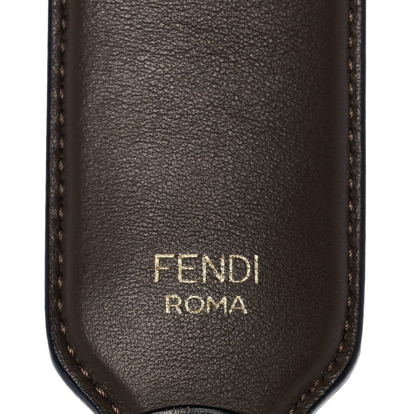 Calfskin FF 1974 Embossed Mini Strap You Maya Black