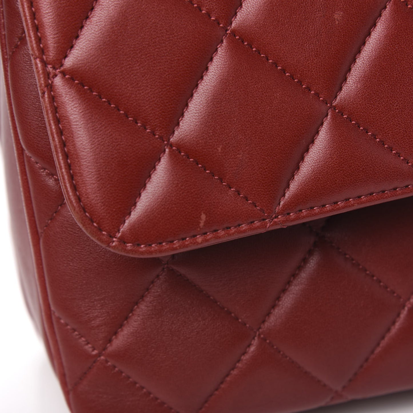 Lambskin Quilted Medium Trendy CC Flap Dual Handle Bag Red