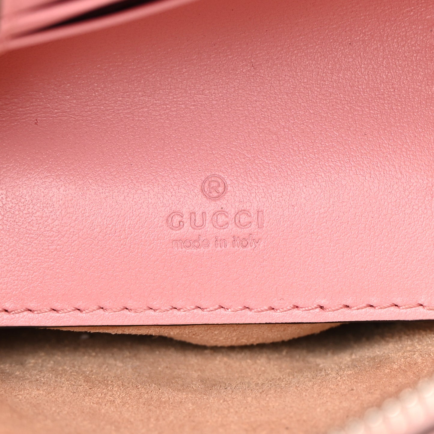Calfskin Matelasse Mini GG Marmont Crossbody Bag Wild Rose