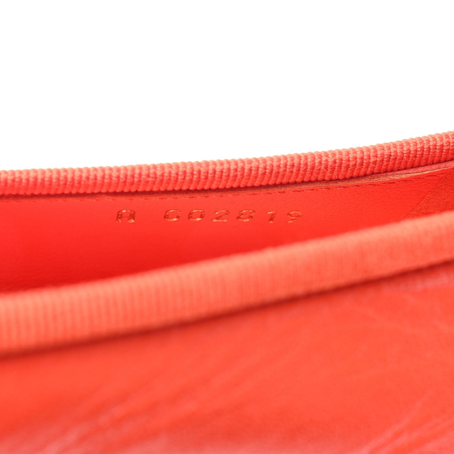 Goatskin Cap Toe CC Ballerina Flats 37 Orange